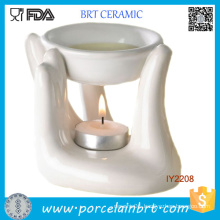 White Hand Ceramic Candle Holder